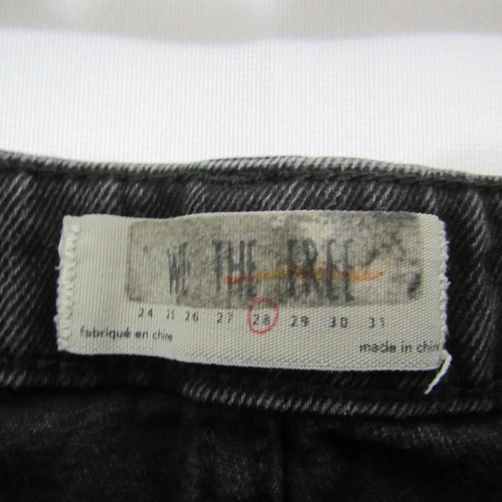 Free People Miniskirt Size 28 Haven Denim Mini Fray Distress Cut Off‎ Zip Front
